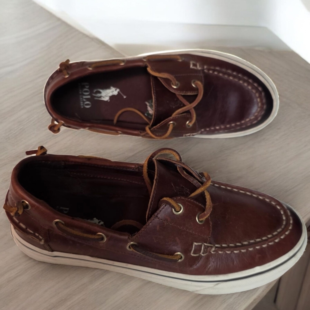 Polo by Ralph Lauren Men's Brown Boat Shoes